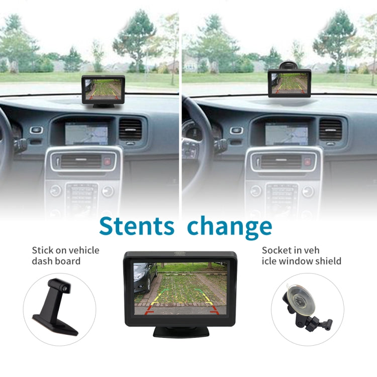 PZ620-W Car 4.3-inch Digital USA Frame Solar Wireless Reversing Image - Car Monitor by PMC TechLife | Online Shopping South Africa | PMC TechLife | Buy Now Pay Later Mobicred