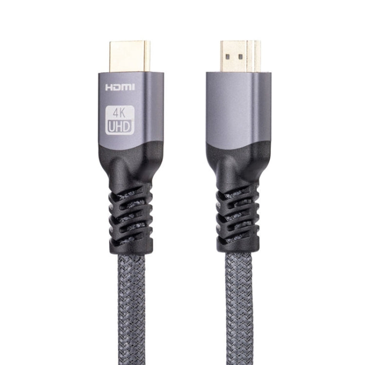 HDMI 2.0 Male to HDMI 2.0 Male 4K Ultra-HD Braided Adapter Cable, Cable Length:1m(Grey) - Cable by PMC Jewellery | Online Shopping South Africa | PMC Jewellery | Buy Now Pay Later Mobicred