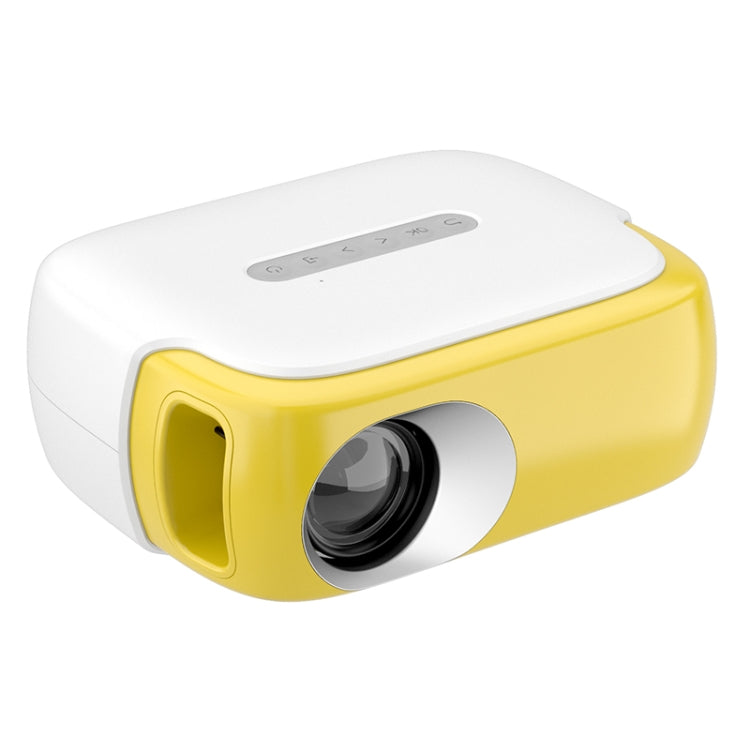 DR-860 1920x1080 1000 Lumens Portable Home Theater LED Projector, Plug Type: US Plug(Yellow  White) - LED Projector by PMC Jewellery | Online Shopping South Africa | PMC Jewellery | Buy Now Pay Later Mobicred