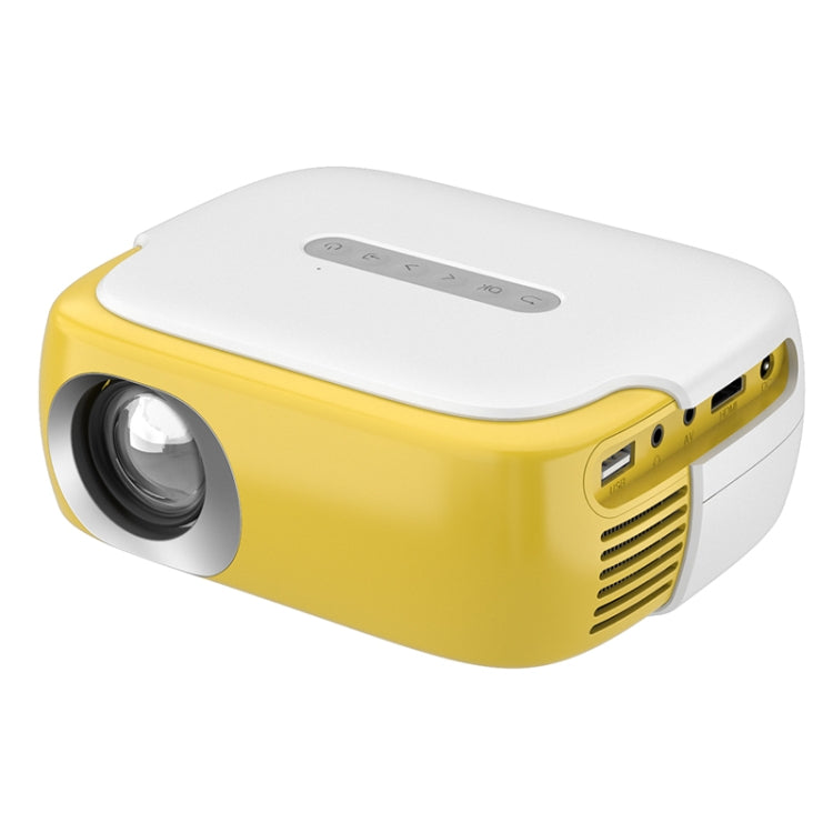 DR-860 1920x1080 1000 Lumens Portable Home Theater LED Projector, Plug Type:UK Plug(Yellow  White) - LED Projector by PMC Jewellery | Online Shopping South Africa | PMC Jewellery | Buy Now Pay Later Mobicred