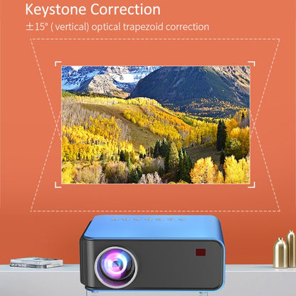 T4 Regular Version 1024x600 1200 Lumens Portable Home Theater LCD Projector, Plug Type:US Plug(Blue) - Mini Projector by PMC Jewellery | Online Shopping South Africa | PMC Jewellery | Buy Now Pay Later Mobicred