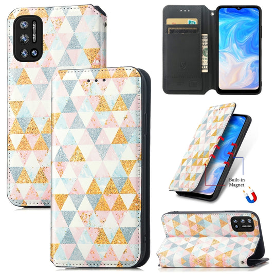 For Doogee N40 Pro CaseNeo Colorful Magnetic Leather Case with Holder & Card Slot & Wallet(Rhombus) - More Brand by PMC Jewellery | Online Shopping South Africa | PMC Jewellery | Buy Now Pay Later Mobicred