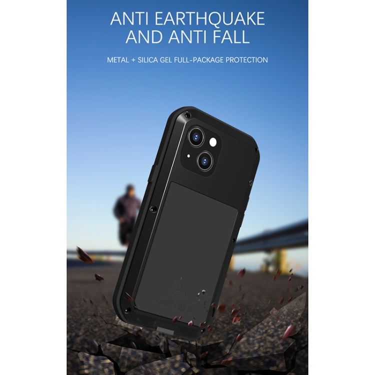 For iPhone 13 mini LOVE MEI Metal Shockproof Life Waterproof Dustproof Protective Phone Case (Silver) - free shipping - PMC TechLife - Order now!