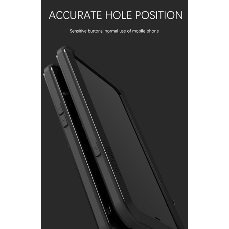 For iPhone 13 Pro LOVE MEI Metal Shockproof Life Waterproof Dustproof Protective Phone Case (Silver) - iPhone 13 Pro Cases by LOVE MEI | Online Shopping South Africa | PMC TechLife | Buy Now Pay Later Mobicred