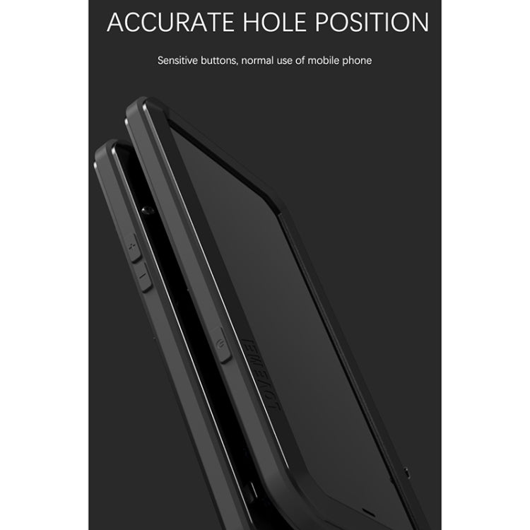 For iPhone 13 Pro Max LOVE MEI Metal Shockproof Life Waterproof Dustproof Protective Phone Case (Black) - free shipping - PMC TechLife - Order now!