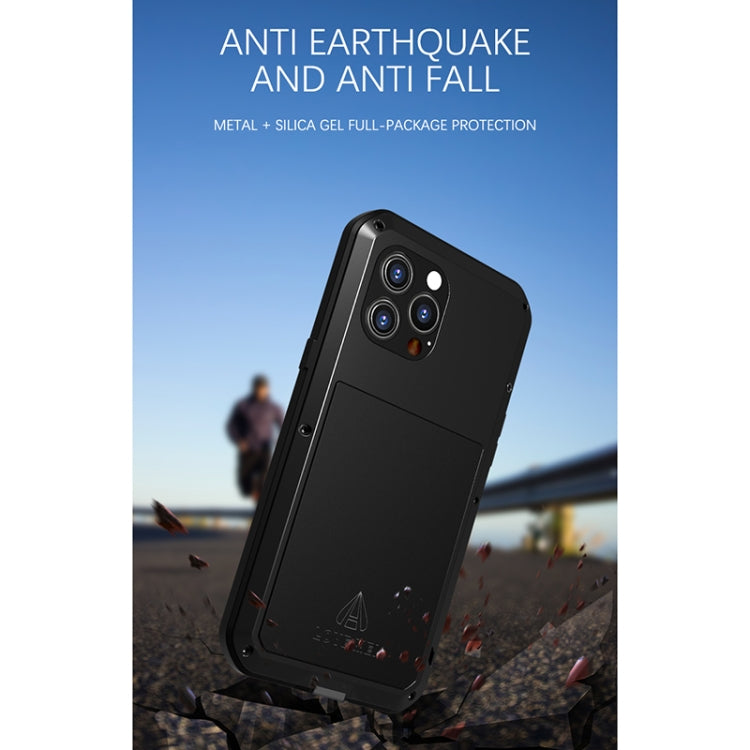 For iPhone 13 Pro Max LOVE MEI Metal Shockproof Life Waterproof Dustproof Protective Phone Case (White) - iPhone 13 Pro Max Cases by LOVE MEI | Online Shopping South Africa | PMC TechLife | Buy Now Pay Later Mobicred