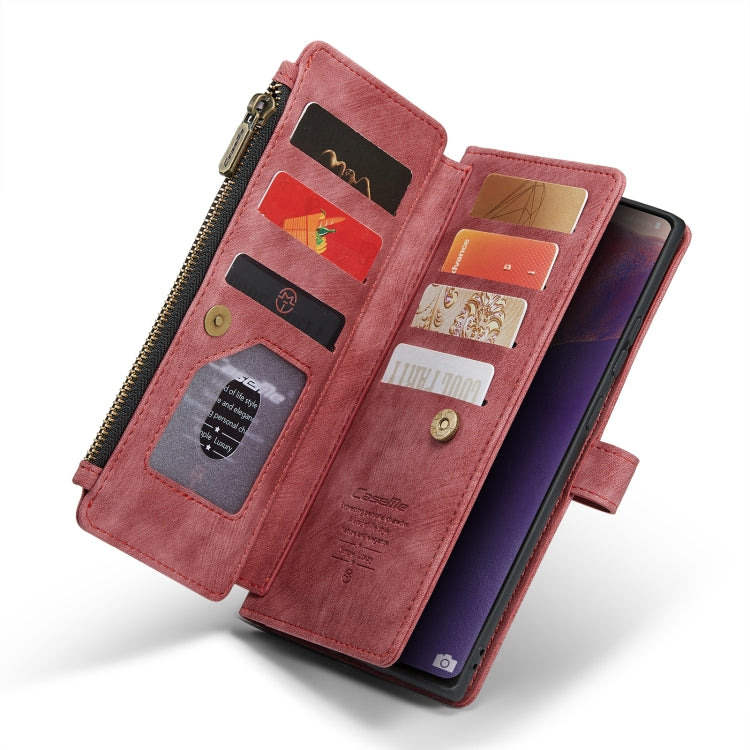 For Samsung Galaxy Note20 CaseMe-C30 Multifunctional Horizontal Flip PU + TPU Phone Case(Red) - free shipping - PMC Jewellery - Order now!