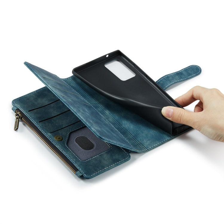 For Samsung Galaxy Note20 CaseMe-C30 Multifunctional Horizontal Flip PU + TPU Phone Case(Blue) - free shipping - PMC Jewellery - Order now!