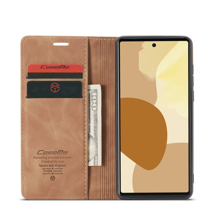 For Google Pixel 6 Pro CaseMe 013 Multifunctional Horizontal Flip Leather Phone Case with Card Slot & Holder & Wallet(Brown) - Google Cases by CaseMe | Online Shopping South Africa | PMC Jewellery | Buy Now Pay Later Mobicred