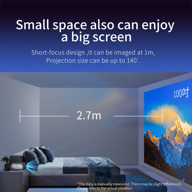 T7 1920x1080P 200 ANSI Portable Home Theater LED HD Digital Projector, Basic Version,US Plug(Black) - LED Projector by PMC TechLife | Online Shopping South Africa | PMC TechLife | Buy Now Pay Later Mobicred