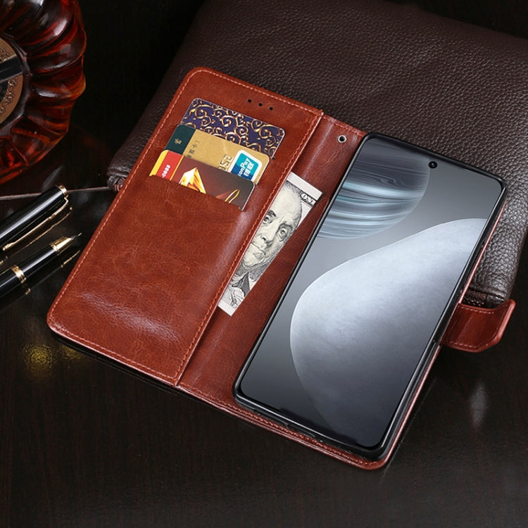 For Cubot X50 idewei Crazy Horse Texture Leather Case with Holder & Card Slots & Wallet(White) - More Brand by idewei | Online Shopping South Africa | PMC Jewellery | Buy Now Pay Later Mobicred