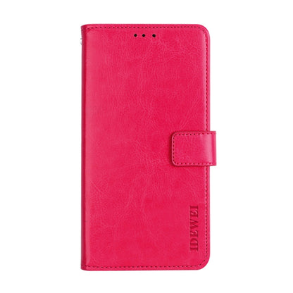 For TCL 20 R 5G idewei Crazy Horse Texture Leather Phone Case(Rose Red) - More Brand by idewei | Online Shopping South Africa | PMC Jewellery | Buy Now Pay Later Mobicred