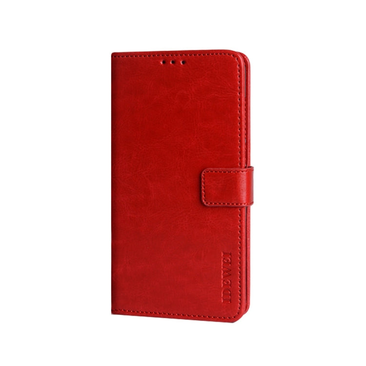 For Umidigi Bison X10 idewei Crazy Horse Texture Leather Phone Case(Red) - More Brand by idewei | Online Shopping South Africa | PMC Jewellery | Buy Now Pay Later Mobicred