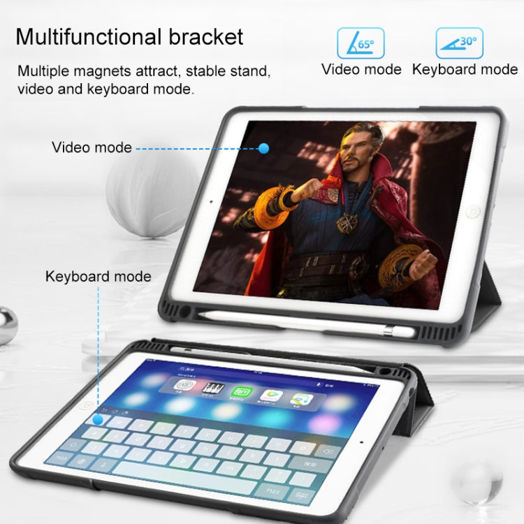 For iPad 9.7 Mutural Horizontal Flip PC + TPU + PU Leather Case with Holder & Pen Slot(Red) - free shipping - PMC TechLife - Order now!