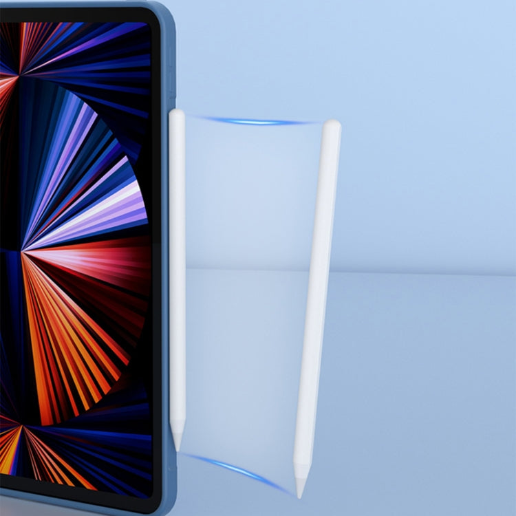 For iPad Pro 12.9 inch 2022 / 2021 / 2020 Mutural Silicone Microfiber Tablet Case(Midnight Blue) - free shipping - PMC TechLife - Order now!