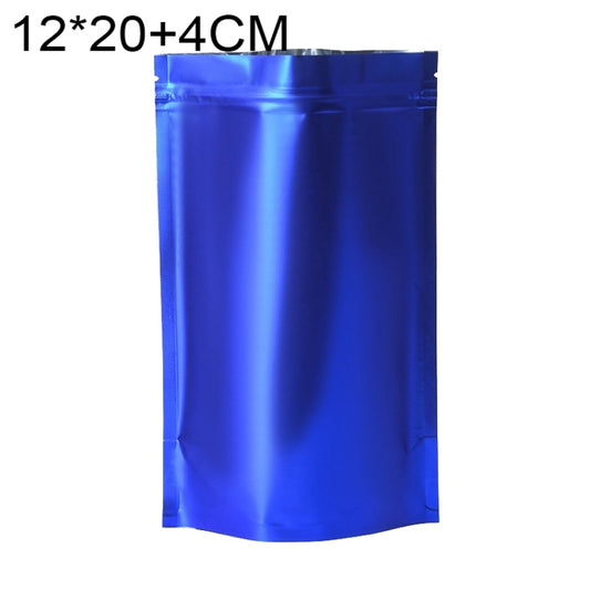 100 PCS/Set Matte Aluminum Foil Snack Stand-up Pouch, Size:12x20+4cm(Blue) - Preservation Supplies by PMC Jewellery | Online Shopping South Africa | PMC Jewellery | Buy Now Pay Later Mobicred