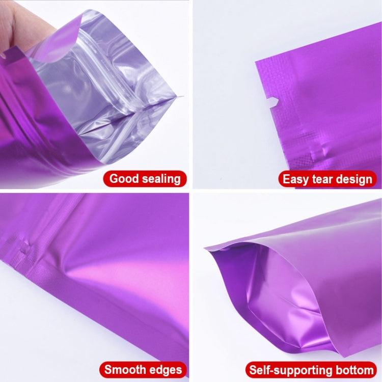 100 PCS/Set Matte Aluminum Foil Snack Stand-up Pouch, Size:12x20+4cm(Pink) - Preservation Supplies by PMC TechLife | Online Shopping South Africa | PMC TechLife | Buy Now Pay Later Mobicred