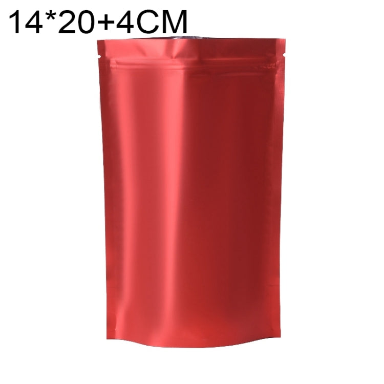 100 PCS/Set Matte Aluminum Foil Snack Stand-up Pouch, Size:14x20+4cm(Red) - Preservation Supplies by PMC TechLife | Online Shopping South Africa | PMC TechLife | Buy Now Pay Later Mobicred