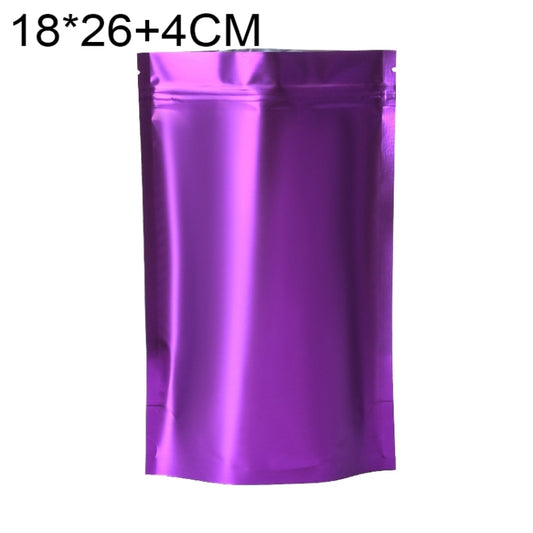 100 PCS/Set Matte Aluminum Foil Snack Stand-up Pouch, Size:18x26+4cm(Purple) - Preservation Supplies by PMC Jewellery | Online Shopping South Africa | PMC Jewellery | Buy Now Pay Later Mobicred