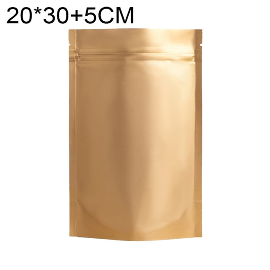 100 PCS/Set Matte Aluminum Foil Snack Stand-up Pouch, Size:20x30+5cm(Gold) - Preservation Supplies by PMC Jewellery | Online Shopping South Africa | PMC Jewellery | Buy Now Pay Later Mobicred