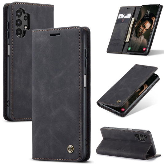 For Samsung Galaxy A13 4G/A13 5G/A04S/A04/M13 5G CaseMe 013 Multifunctional Horizontal Flip Leather Phone Case(Black) - Galaxy Phone Cases by CaseMe | Online Shopping South Africa | PMC Jewellery | Buy Now Pay Later Mobicred