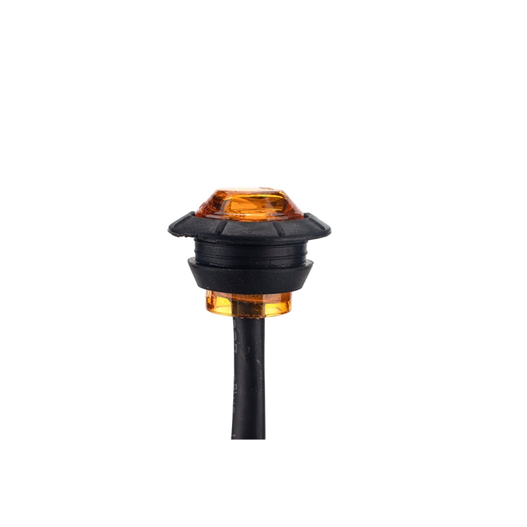 A5014 20 in 1 Red + Amber Light Truck Trailer LED Round Side Marker Lamp - Warning Lights by PMC Jewellery | Online Shopping South Africa | PMC Jewellery | Buy Now Pay Later Mobicred