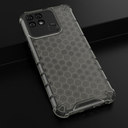 For OPPO Realme Narzo 50A Honeycomb PC + TPU Phone Case(Black) - Realme Cases by PMC Jewellery | Online Shopping South Africa | PMC Jewellery | Buy Now Pay Later Mobicred