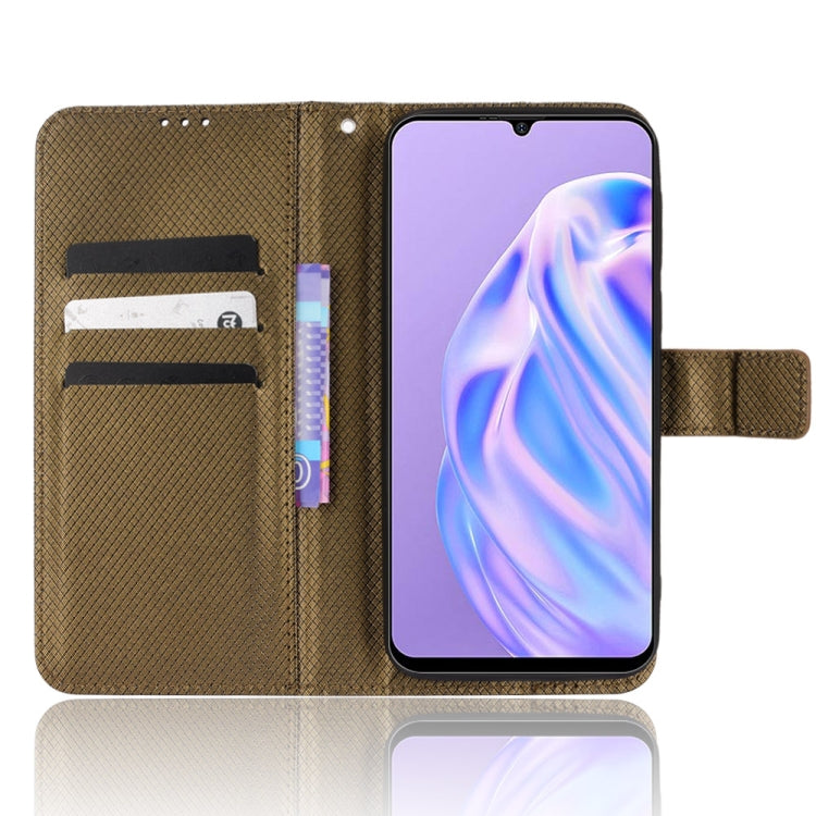 For Ulefone Note 6/ Note 6P Diamond Texture Leather Phone Case(Copper) - Ulefone Cases by PMC Jewellery | Online Shopping South Africa | PMC Jewellery | Buy Now Pay Later Mobicred
