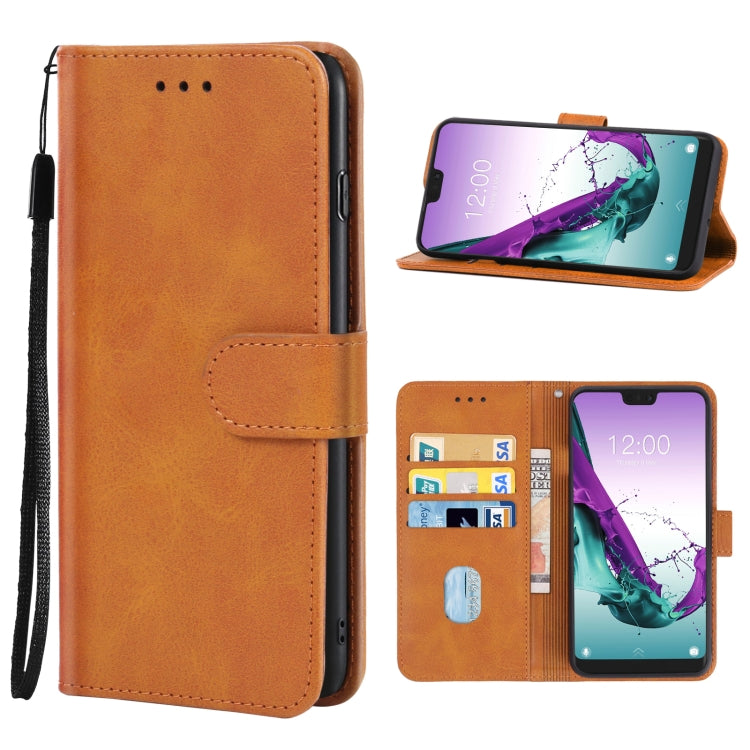 Leather Phone Case For Doogee N10(Brown) - More Brand by PMC Jewellery | Online Shopping South Africa | PMC Jewellery | Buy Now Pay Later Mobicred