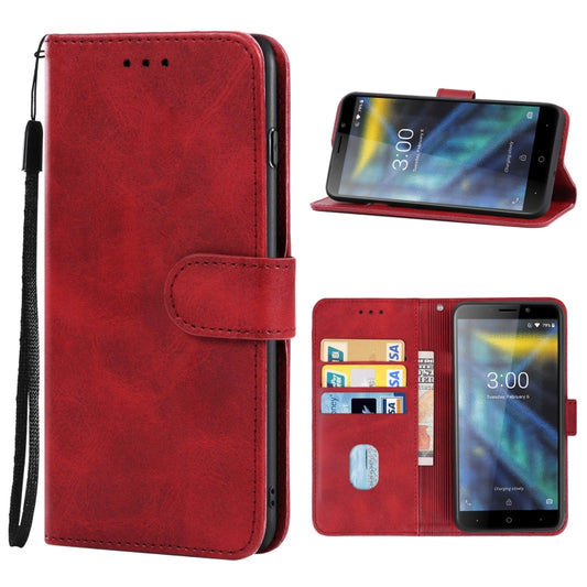 Leather Phone Case For DOOGEE X50L(Red) - Doogee Cases by PMC Jewellery | Online Shopping South Africa | PMC Jewellery | Buy Now Pay Later Mobicred