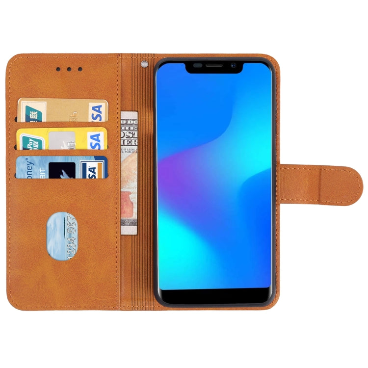 Leather Phone Case For DOOGEE X70(Brown) - Doogee Cases by PMC Jewellery | Online Shopping South Africa | PMC Jewellery | Buy Now Pay Later Mobicred