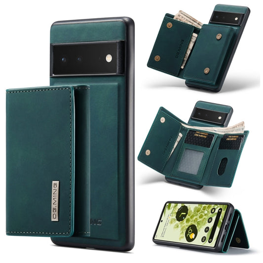 For Google Pixel 6 Pro DG.MING M1 Series 3-Fold Multi Card Wallet Back Cover Leather Phone Case(Green) - Google Cases by DG.MING | Online Shopping South Africa | PMC Jewellery | Buy Now Pay Later Mobicred