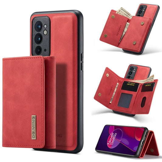 For OnePlus 9RT 5G DG.MING M1 Series 3-Fold Multi Card Wallet Back Cover Leather Phone Case(Red) - OnePlus Cases by DG.MING | Online Shopping South Africa | PMC Jewellery | Buy Now Pay Later Mobicred