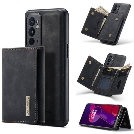 For OnePlus 9RT 5G DG.MING M1 Series 3-Fold Multi Card Wallet Back Cover Leather Phone Case(Black) - OnePlus Cases by DG.MING | Online Shopping South Africa | PMC Jewellery | Buy Now Pay Later Mobicred