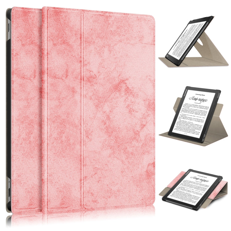 For Realme PocketBook PB970 360 Degrees Rotation Leather Tablet Case(Pink) - free shipping - PMC TechLife - Order now!
