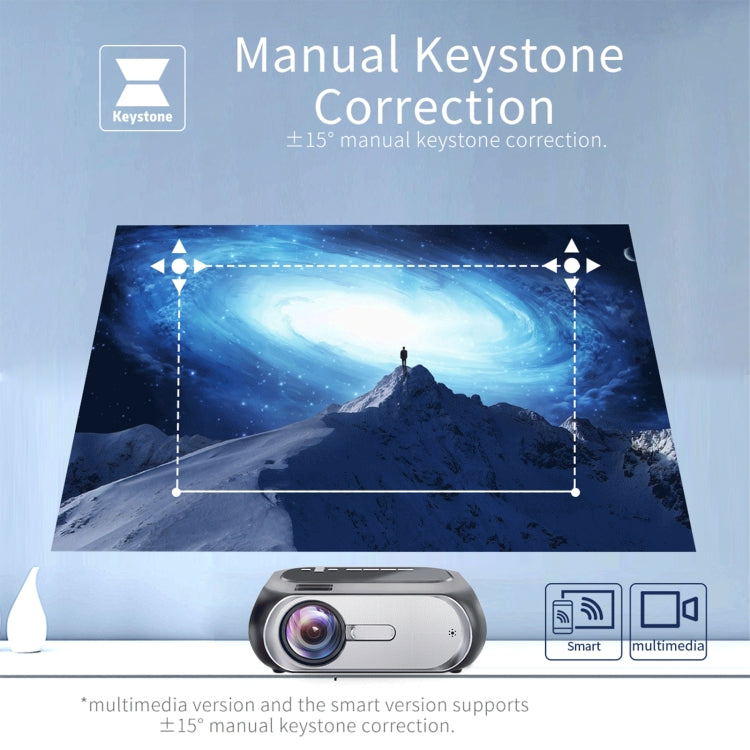 T7i 720P 200 ANSI Home Theater LED HD Digital Projector, Basic Version, UK Plug(Silver Grey) - LED Projector by PMC TechLife | Online Shopping South Africa | PMC TechLife | Buy Now Pay Later Mobicred