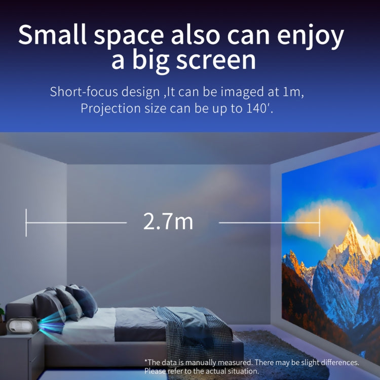 T7i 720P 200 ANSI Home Theater LED HD Digital Projector, Same Screen Version, US Plug(Silver Grey) - LED Projector by PMC TechLife | Online Shopping South Africa | PMC TechLife | Buy Now Pay Later Mobicred