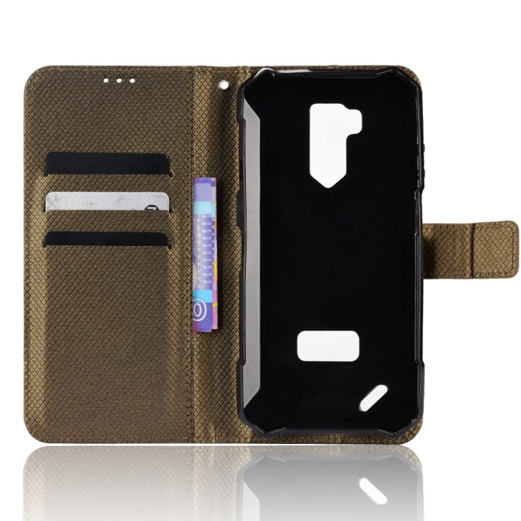 For Ulefone Armor X9 Diamond Texture Leather Phone Case(Brown) - Ulefone Cases by PMC Jewellery | Online Shopping South Africa | PMC Jewellery | Buy Now Pay Later Mobicred