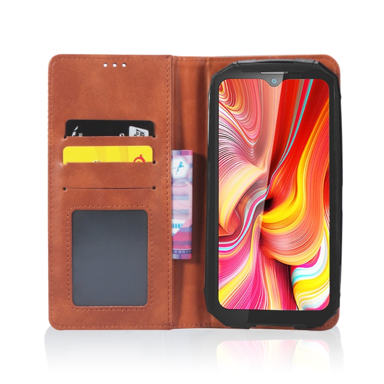 For Doogee S96 Pro Magnetic Buckle Retro Texture Leather Phone Case(Brown) - Doogee Cases by PMC Jewellery | Online Shopping South Africa | PMC Jewellery | Buy Now Pay Later Mobicred