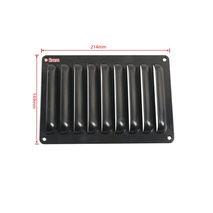 A6786 214x149mm RV / Bus Grille Vent Panel with Screws(Black) - Air Conditioning System by PMC Jewellery | Online Shopping South Africa | PMC Jewellery