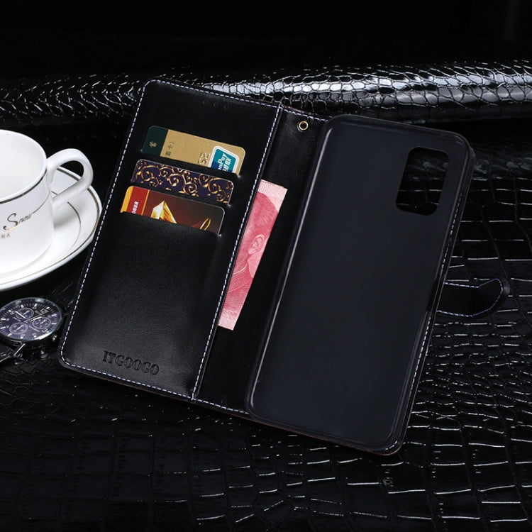 For Ulefone Note 12P idewei Crocodile Texture Horizontal Flip Phone Leather Phone Case(Dark Blue) - free shipping - PMC Jewellery - Order now!