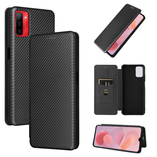 For Ulefone Note 12P Carbon Fiber Texture Horizontal Flip PU Phone Case(Black) - Ulefone Cases by PMC Jewellery | Online Shopping South Africa | PMC Jewellery | Buy Now Pay Later Mobicred