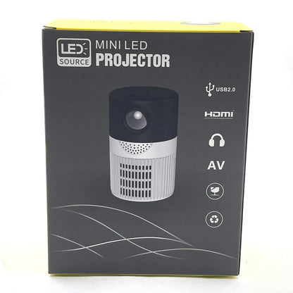 T400 100 inch Screen 3000 Lumens LED Mini Projector, Plug Type:EU Plug(Black White) - Mini Projector by PMC Jewellery | Online Shopping South Africa | PMC Jewellery | Buy Now Pay Later Mobicred