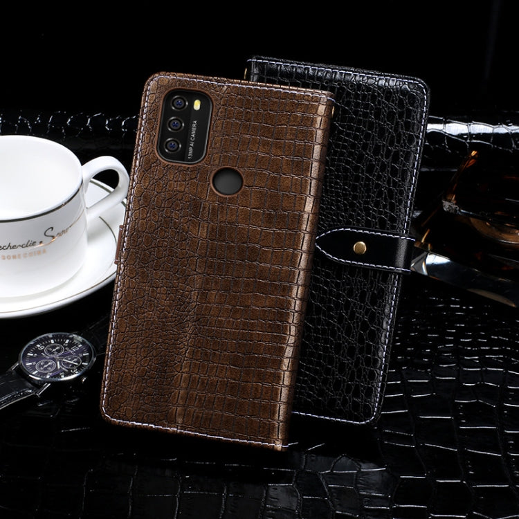 For Blackview A70 Pro idewei Crocodile Texture Leather Phone Case(Dark Blue) - More Brand by idewei | Online Shopping South Africa | PMC TechLife | Buy Now Pay Later Mobicred