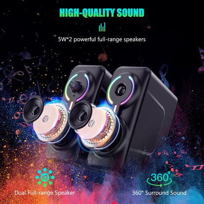 ONIKUMA L6 RGB Lighting Computer Audio with Bluetooth Function(Black) -  by ONIKUMA | Online Shopping South Africa | PMC Jewellery | Buy Now Pay Later Mobicred