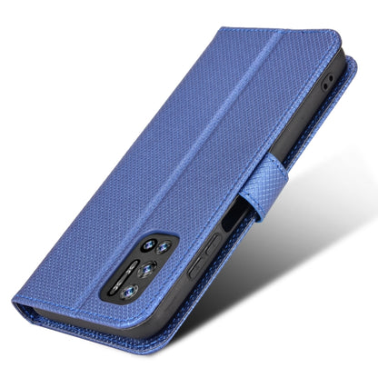 For DOOGEE N40 Pro Diamond Texture Leather Phone Case(Blue) - Doogee Cases by PMC Jewellery | Online Shopping South Africa | PMC Jewellery | Buy Now Pay Later Mobicred