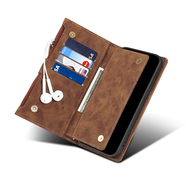 For Motorola Moto E40 / E30 / E20 Retro Frosted Horizontal Flip Leather Phone Case(Brown) - Motorola Cases by PMC TechLife | Online Shopping South Africa | PMC TechLife | Buy Now Pay Later Mobicred