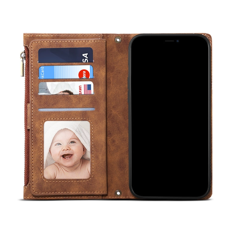 For Google Pixel 7 Pro 5G Retro Frosted Horizontal Flip Leather Phone Case(Brown) - Google Cases by PMC TechLife | Online Shopping South Africa | PMC TechLife | Buy Now Pay Later Mobicred