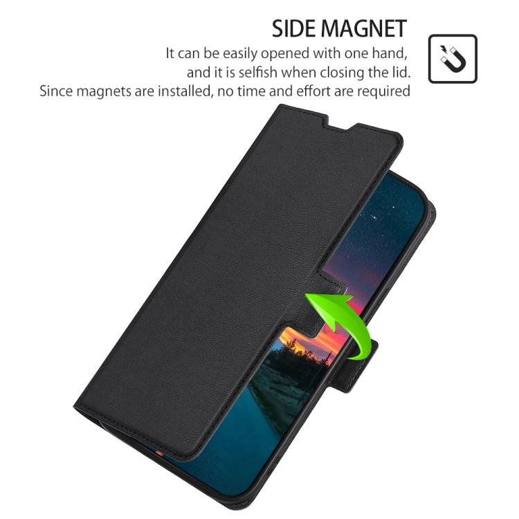 For Blackview A60 Ultra-thin Voltage Side Buckle PU + TPU Leather Phone Case(Black) - More Brand by PMC Jewellery | Online Shopping South Africa | PMC Jewellery