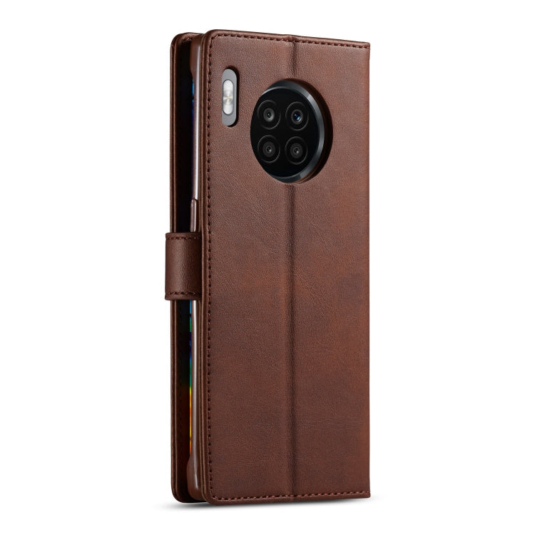 For Honor 50 Lite LC.IMEEKE Calf Texture Flip Leather Phone Case(Brown) - Honor Cases by LC.IMEEKE | Online Shopping South Africa | PMC Jewellery
